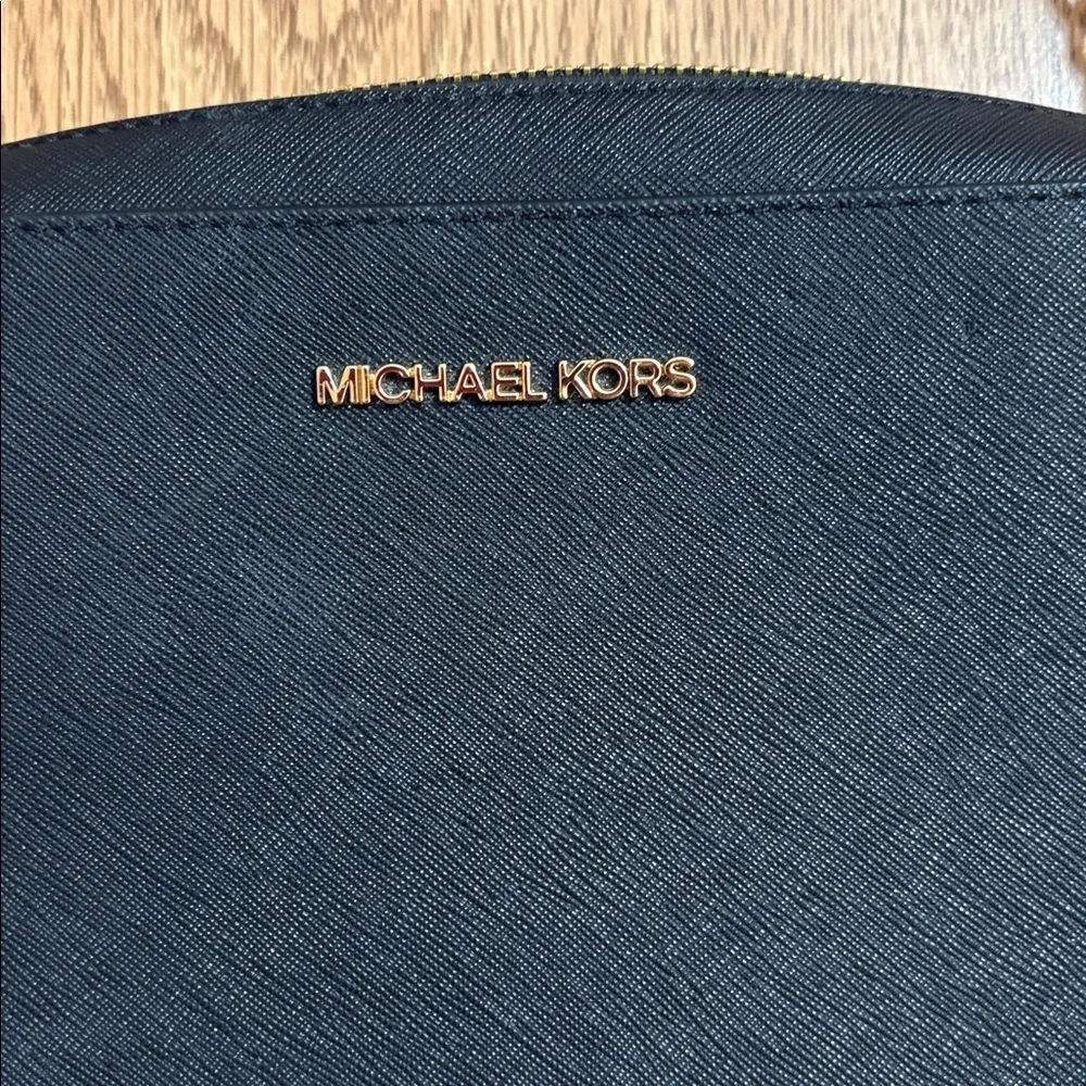 Michael Kors Black and Gold Crossbody Bag
